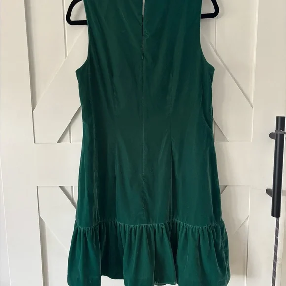 J. Crew Green Velvet Mini Dress - Picture 5 of 7